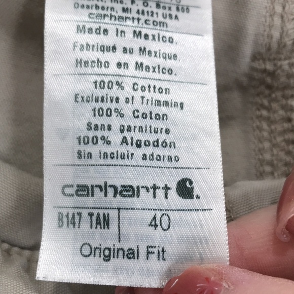 Carhartt Men's Regular Fit Cnvas Utility Shorts Size 40  Tan - Picture 5 of 12